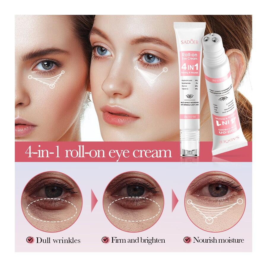 Roll-on Eye Cream 4 en 1 – Rejuvenece tu mirada en segundos